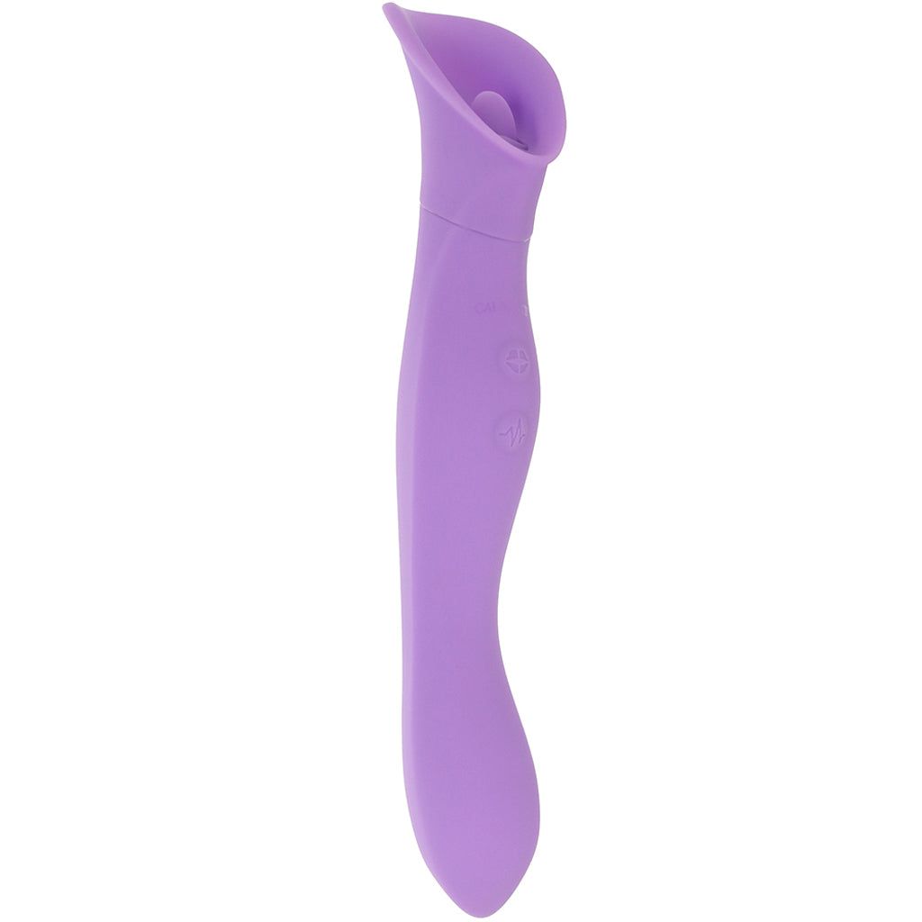 Couture Collection Dual Flickering Wand Vibrators > Clitoral Stimulators - Tophatter Daily Deals